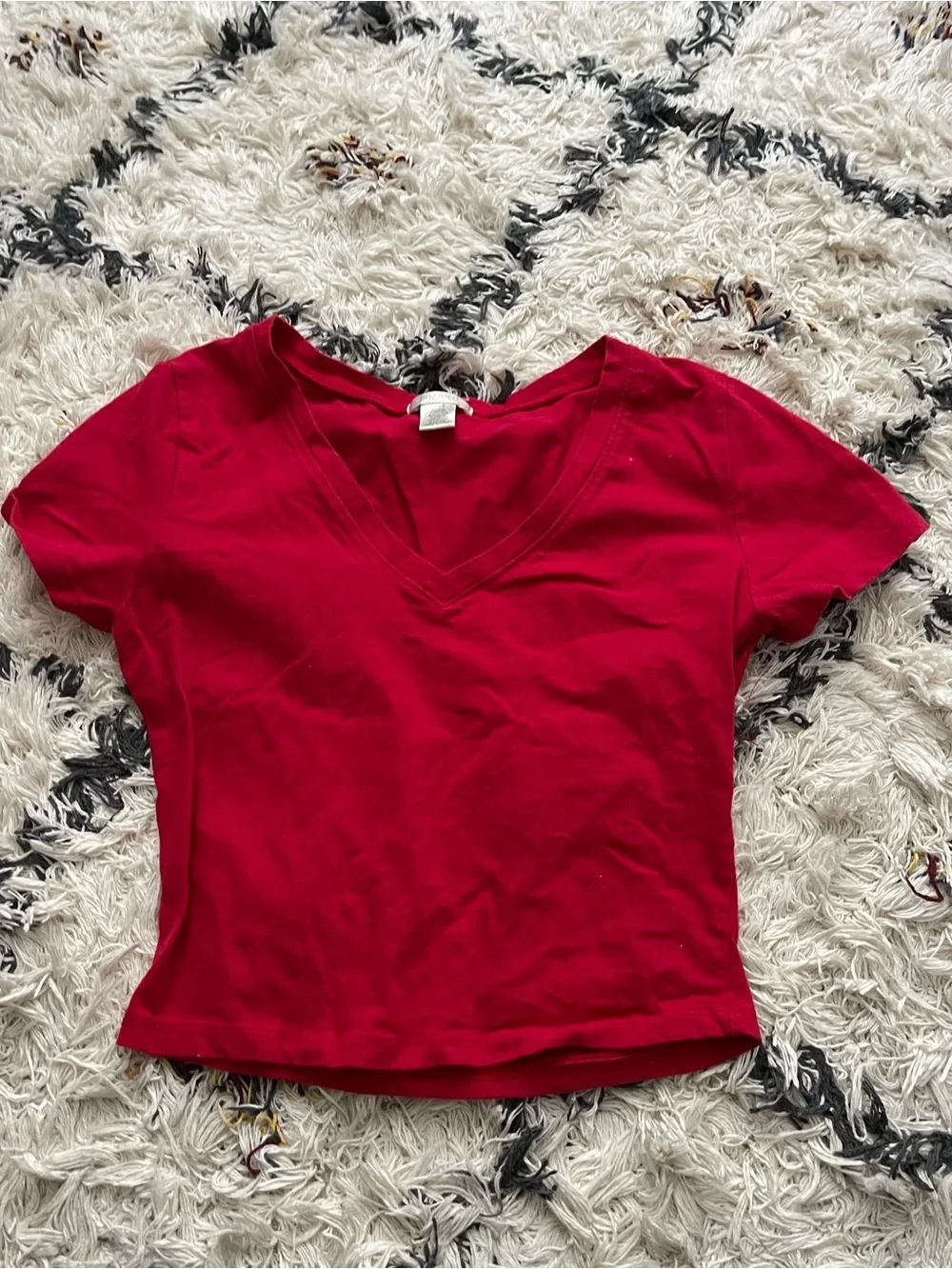 Bozzolo V-Neck Cropped Tee - 4